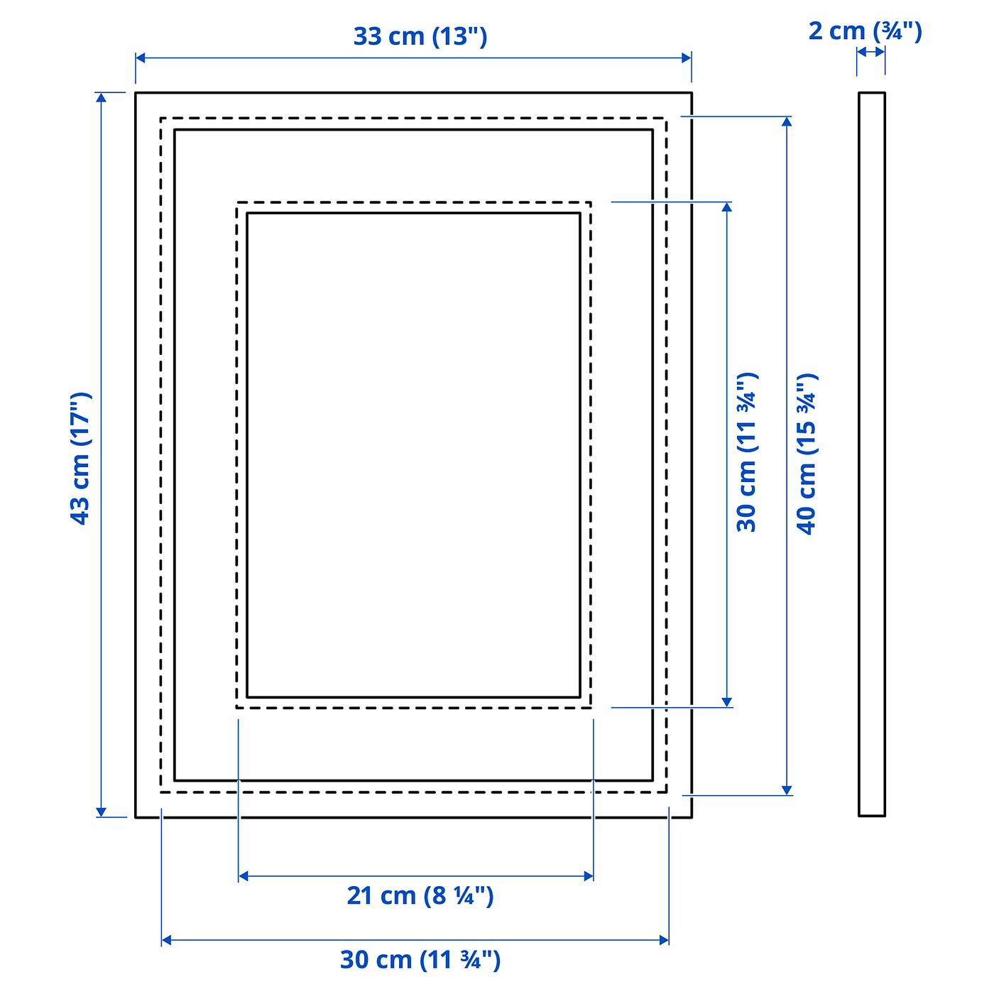 SILVERHÖJDEN 西弗顿画框金黄色- IKEA