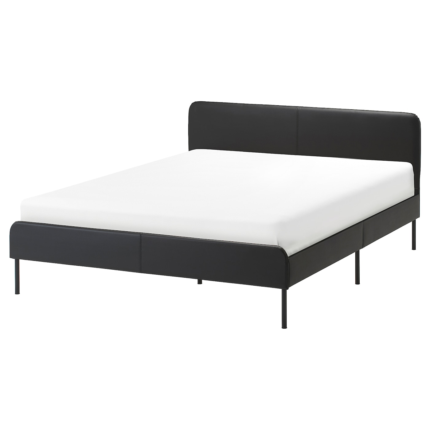 SLATTUM 斯拉图软包床架邦斯塔黑色- IKEA