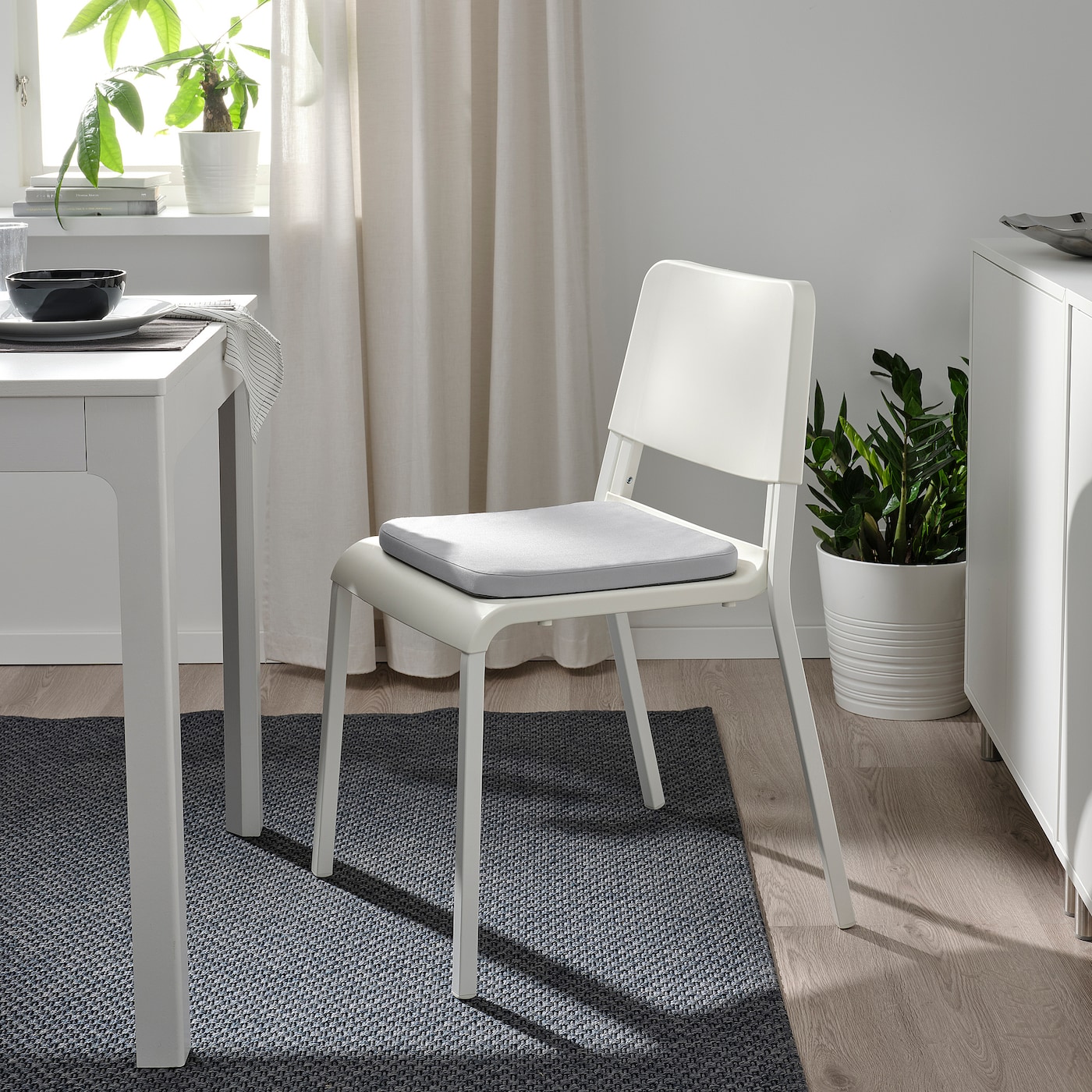 STAGGSTARR 斯达格塔椅子垫淡灰色- IKEA